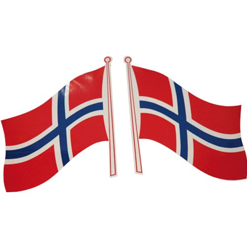 Flagg klebe NORSK lite