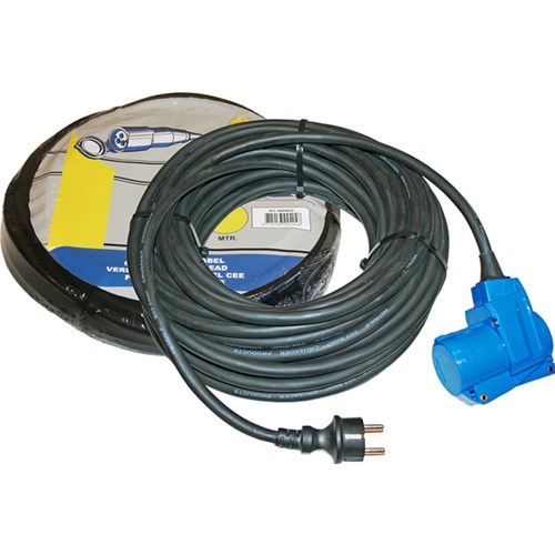 Kabelsett 25m 3x2,5 kv. Neopren + vinkel Utvendig kabel