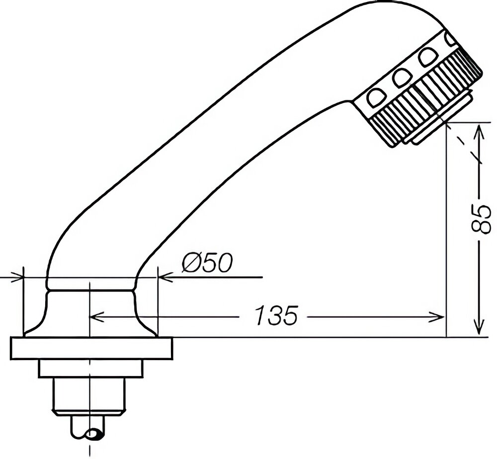 Dusj m/slange De Luxe REICH Chrome