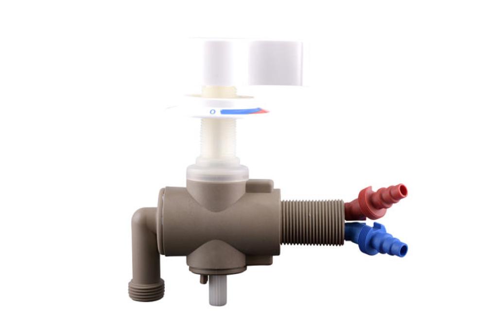 Kran dusj varmtvann m/bryter Mono-mix Hvit