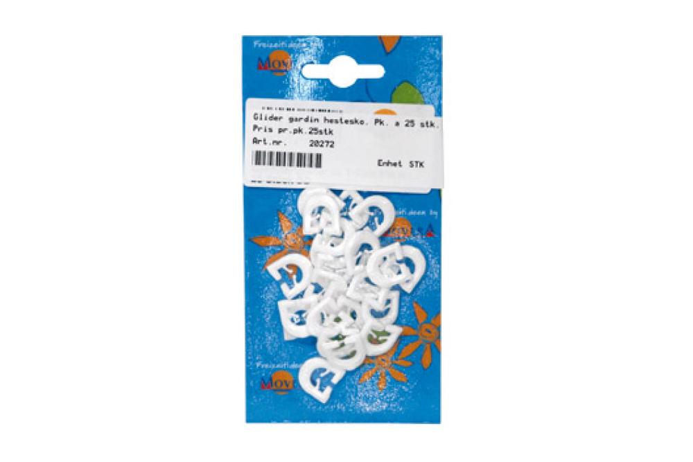 Glider gardin hestesko. Pk. a 25 stk.