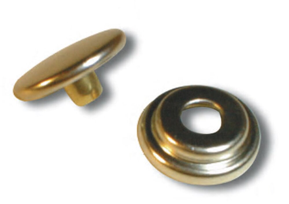 Knapp trykkknapp stoff fortelt