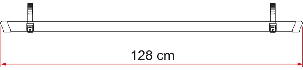 Sykkelskinne Rail Quick Rød 128 cm