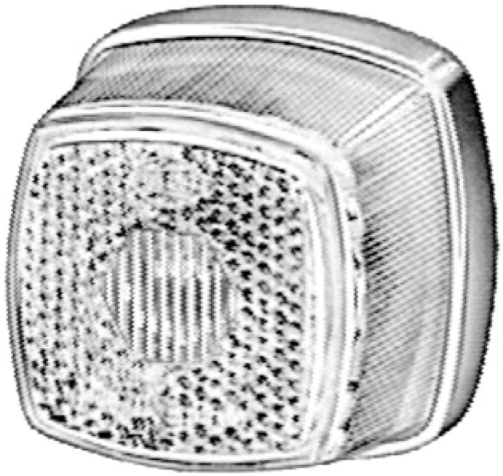 Lykt markering 62x62mm HELLA