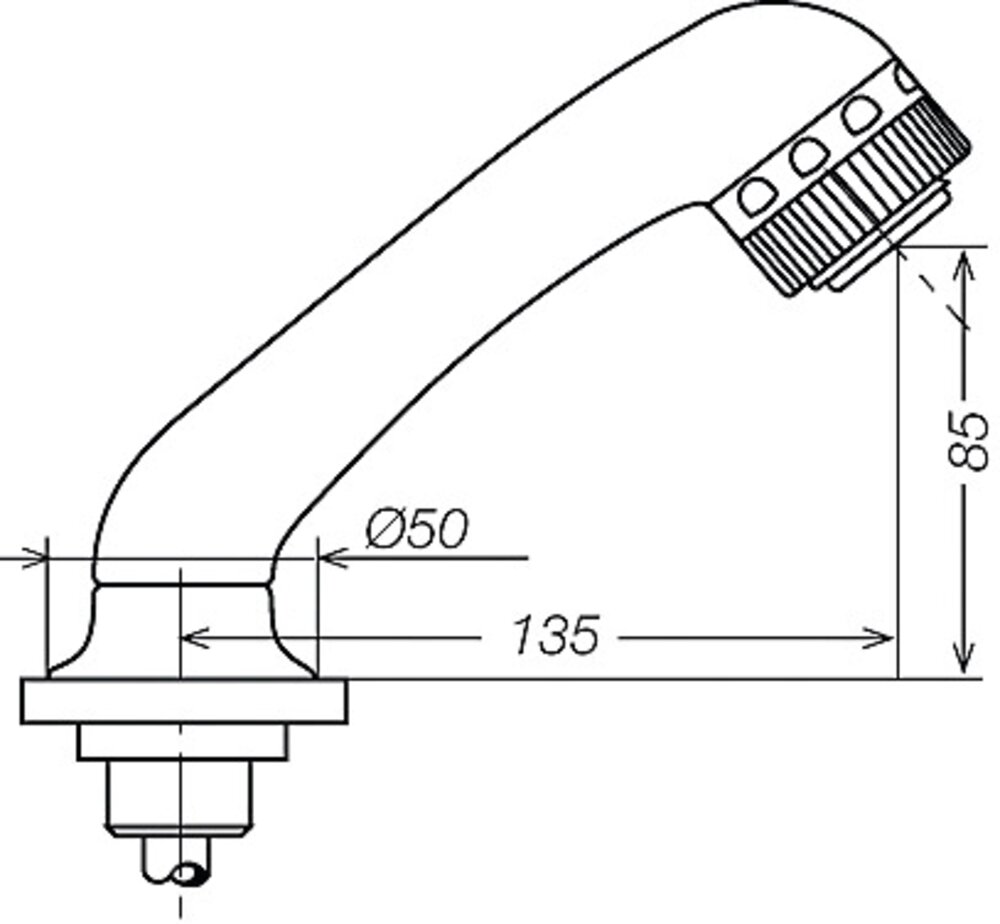 Dusj m/slange De Luxe REICH Hvit