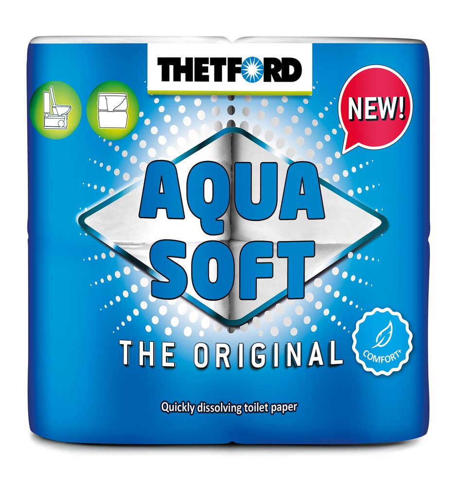 Aqua Soft Toalettpapir 4 ruller