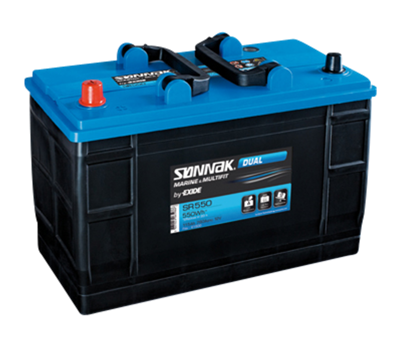 Fritidsbatteri SR550 Dual Bly/Syre 115 Ah 550Wh 760A