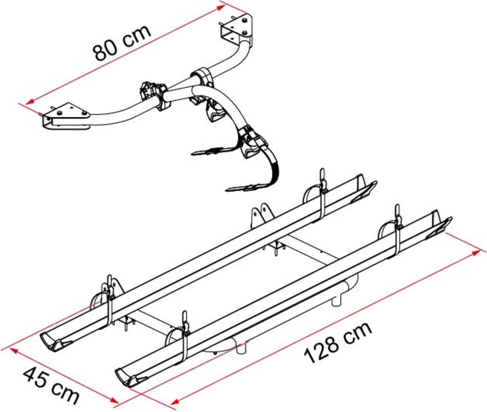 GARAGE STANDARD sykkelstativ 2 sykler