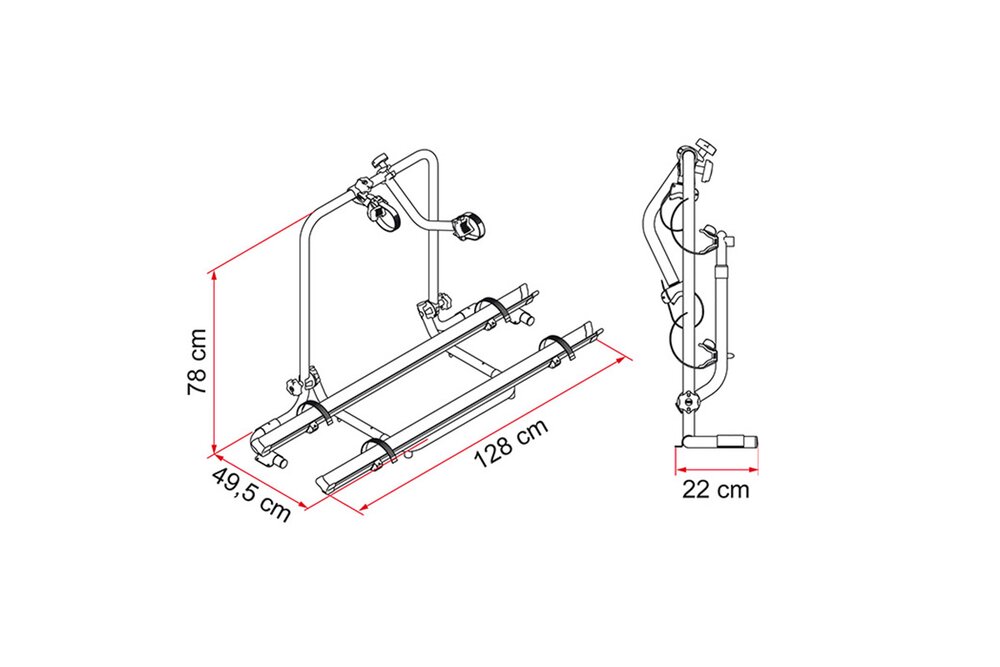 Carry-Bike Garage Plus Sykkelstativ Grå/Sølv