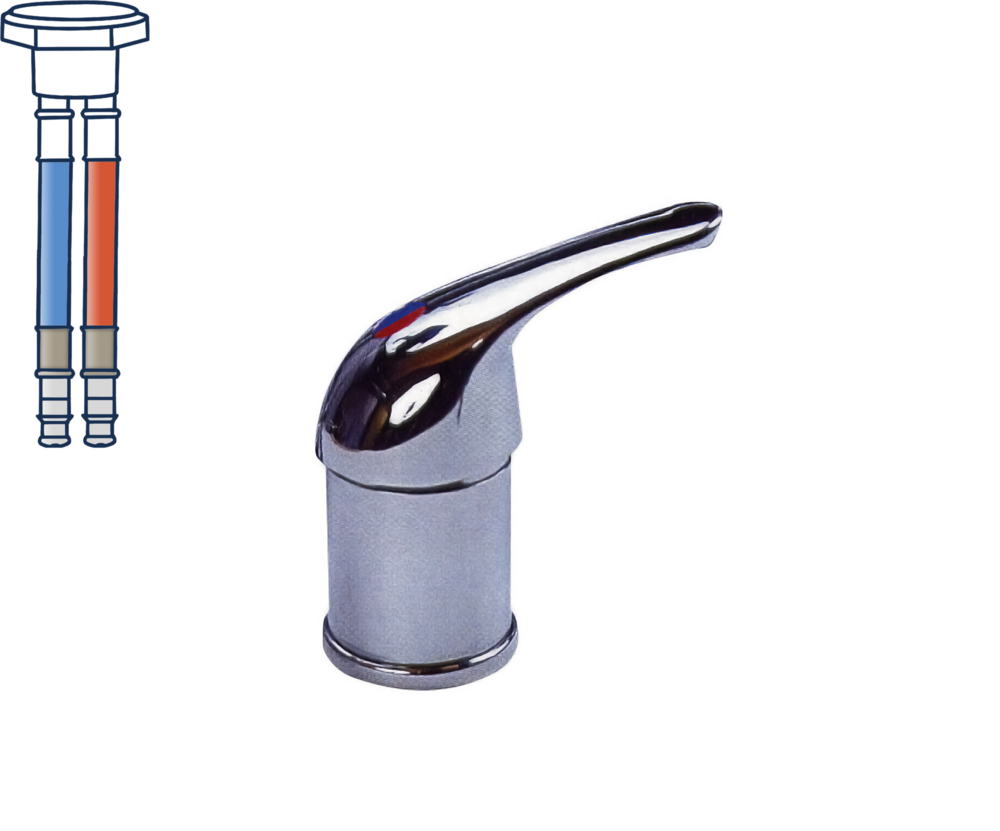 Kran blande m/dusj/bryter KAMA REICH Chrom