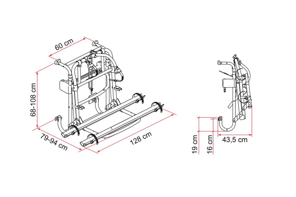 Carry Bike Lift 77 Sykkelstativ 2-4 sykler