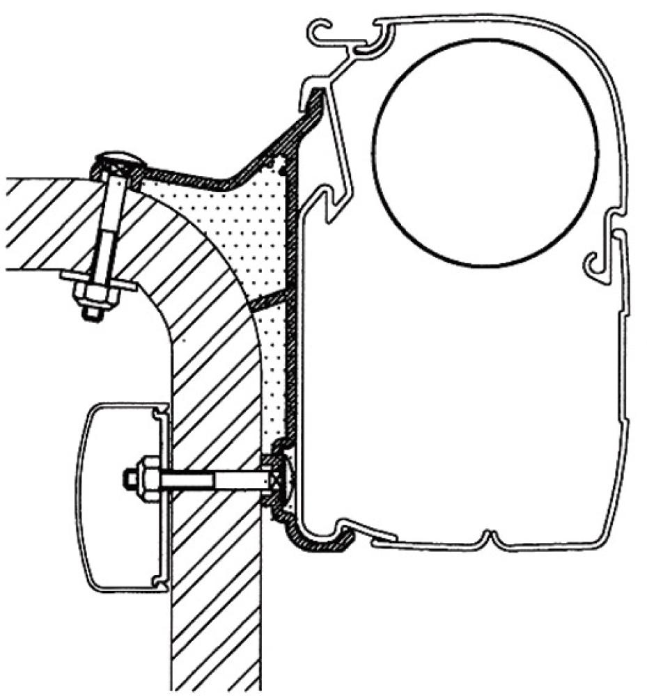 Feste markise Omn.Hymer B2 3,0