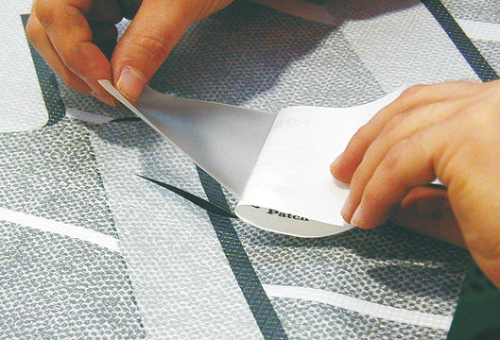 Reparasjonssett til markiseduk 8 x 15 cm