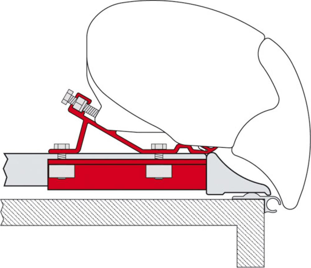 Feste markise F65 TOP kit fixing-bar