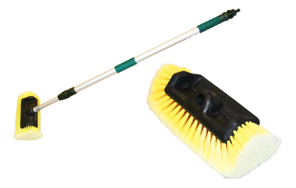 Vaskebørste teleskop kpl. m/alu.skaft og grønn børste