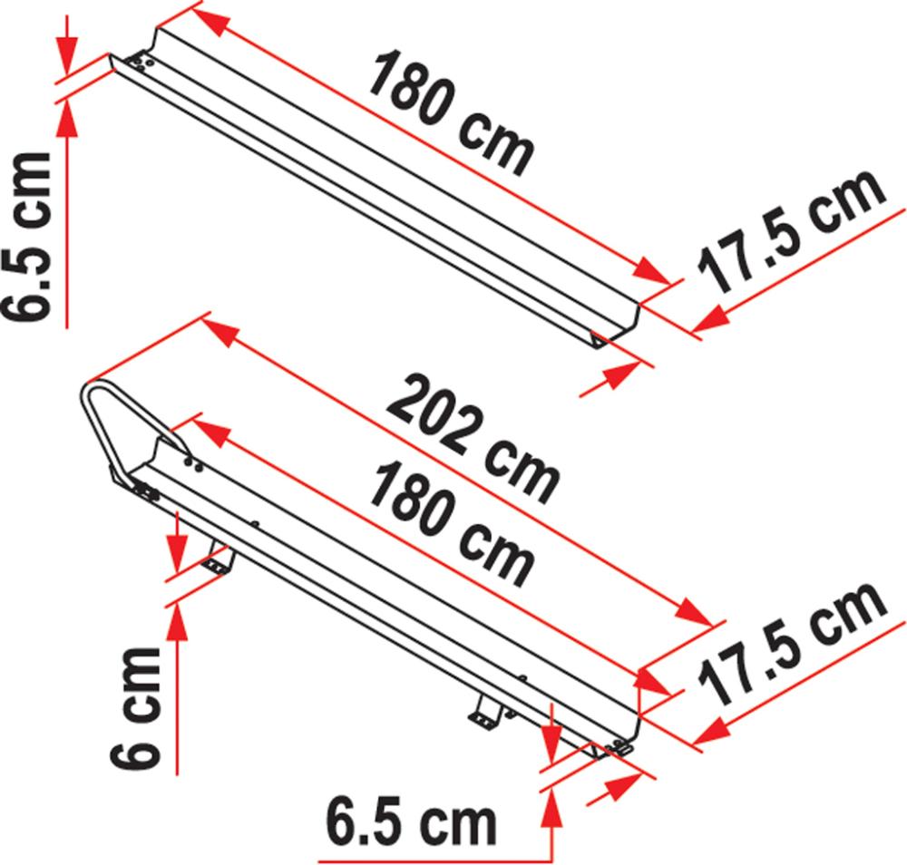 Carry-Moto Lasteskinne for moped Aluminium