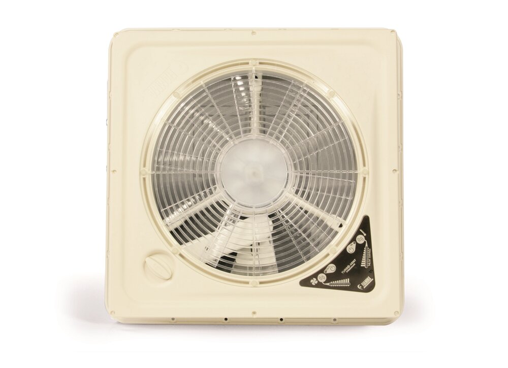 Turbo-Vent Premium Crystal Takluke m/12 V motor 400 x 400 mm