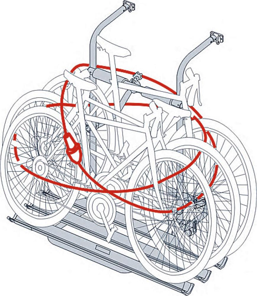 Lås FIAMMA sykkelstativ UNI m/250cm kabel