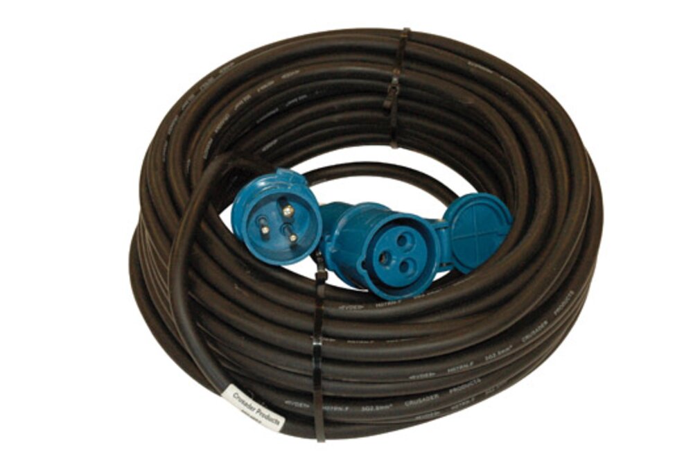 Kabelsett 25m 3x2,5 kv (rett) CEE Utvendig kabel