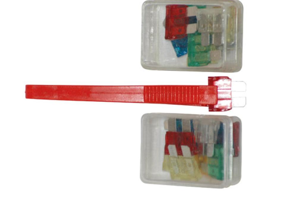 Sikring bil flate 22 stk assortert