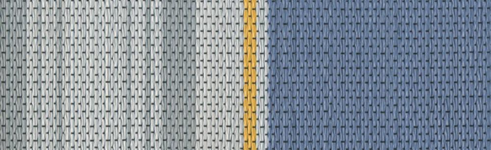 Matte telt 2,5m Rull SMÅLAND HÖ grå og gul