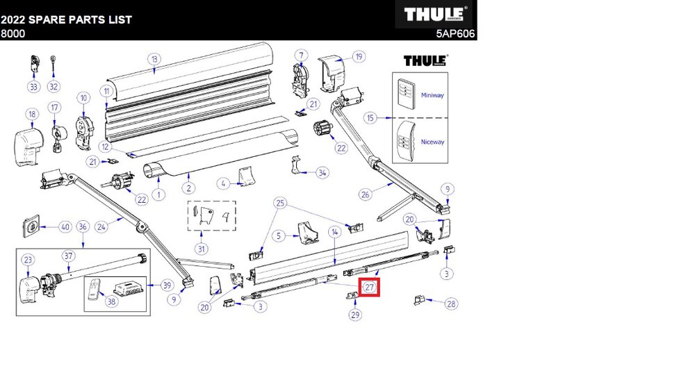 Reservedel OMN 5002/5003/6200 støttebein kpl 3,5-4