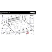Reservedel OMN 5002/5003/6200 støttebein kpl 3,5-4