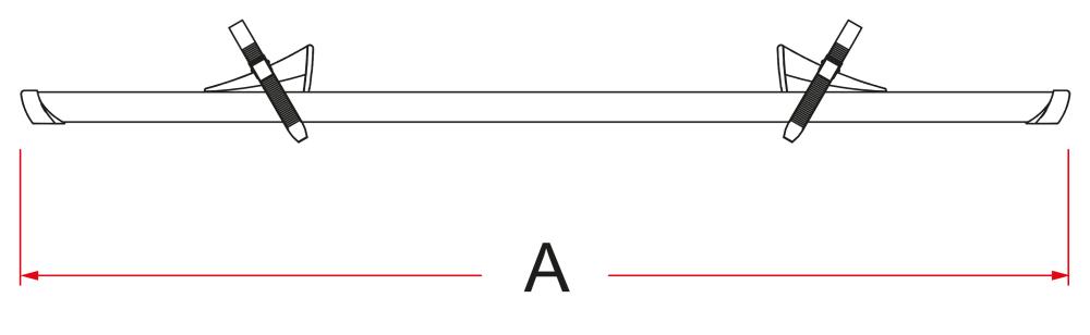Sykkelskinne Rail Premium 128 cm