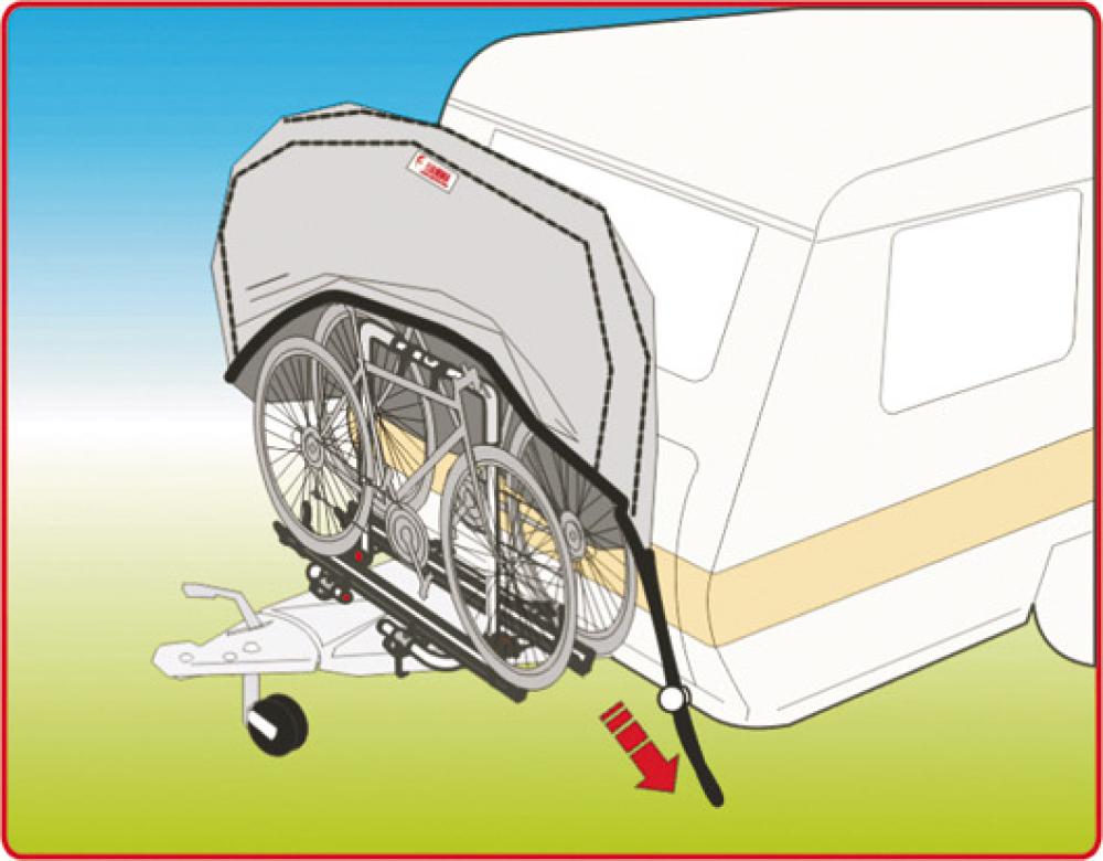 Sykkeltrekk Bike Cover 2 sykler Grå