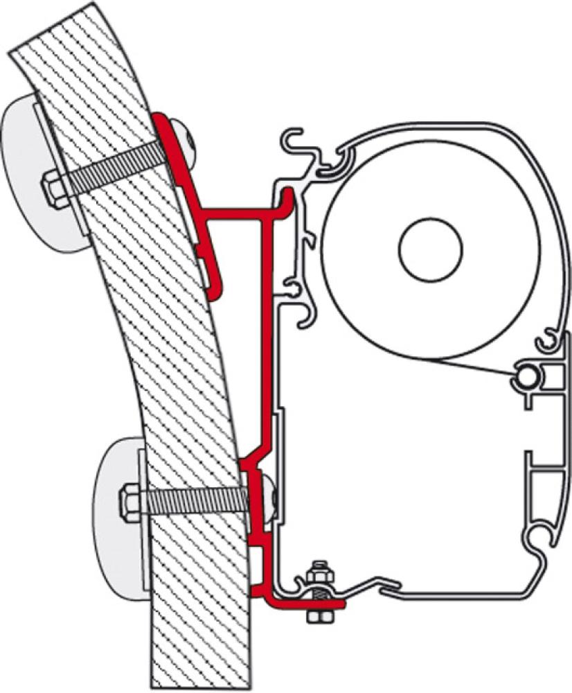 Feste markise F45 5,0m HM E+S kl