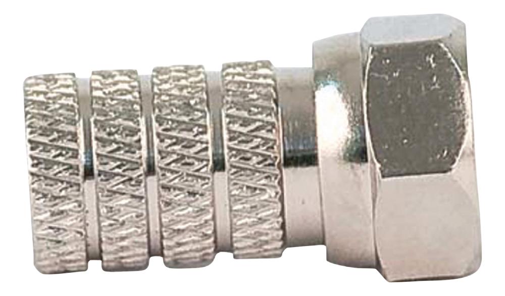 F-Connector 2.5 mm Hann Metal Silver / Silver Tilbehør antenne