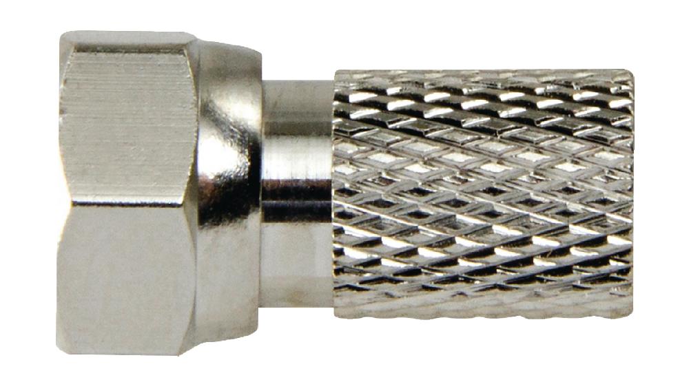 F-Connector 2.5 mm Hann Metal Silver / Silver Tilbehør antenne