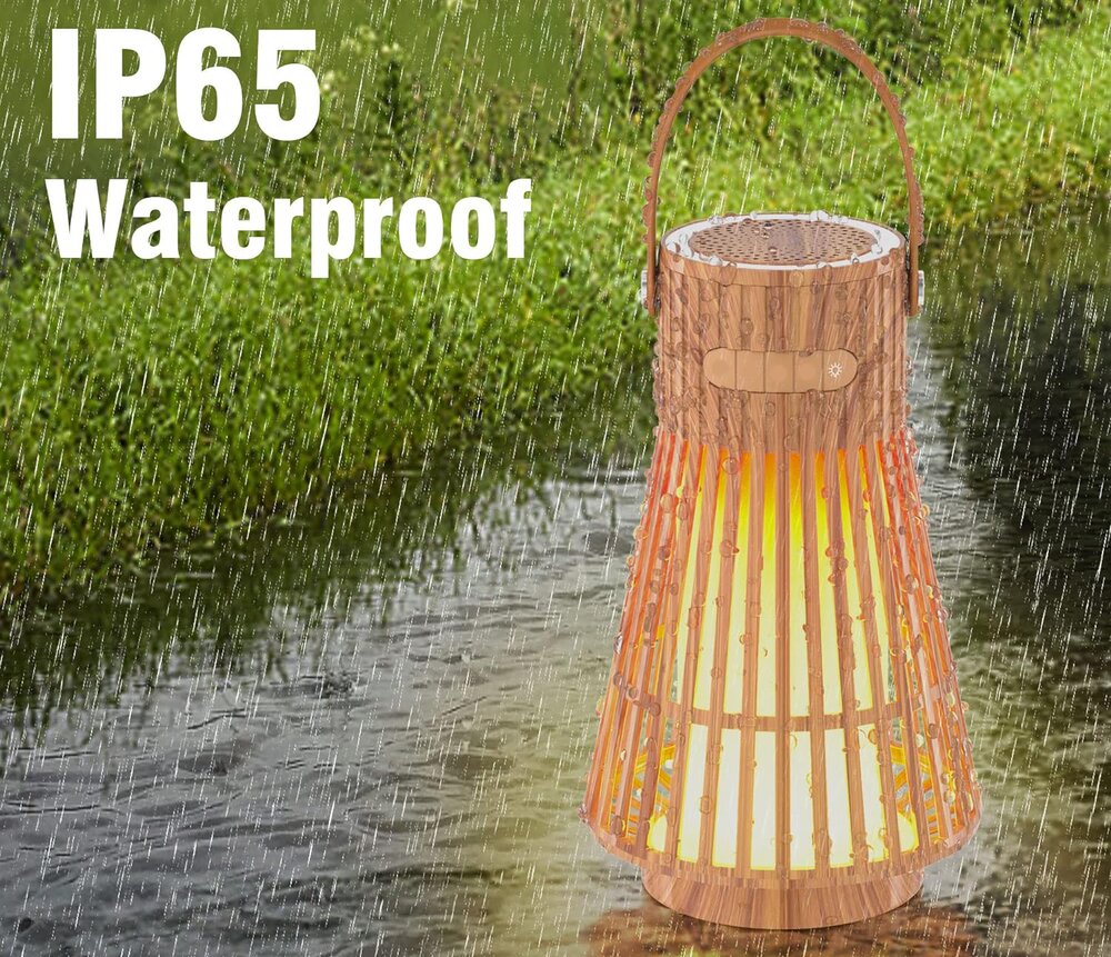 Flammelampe bambus imitasjon