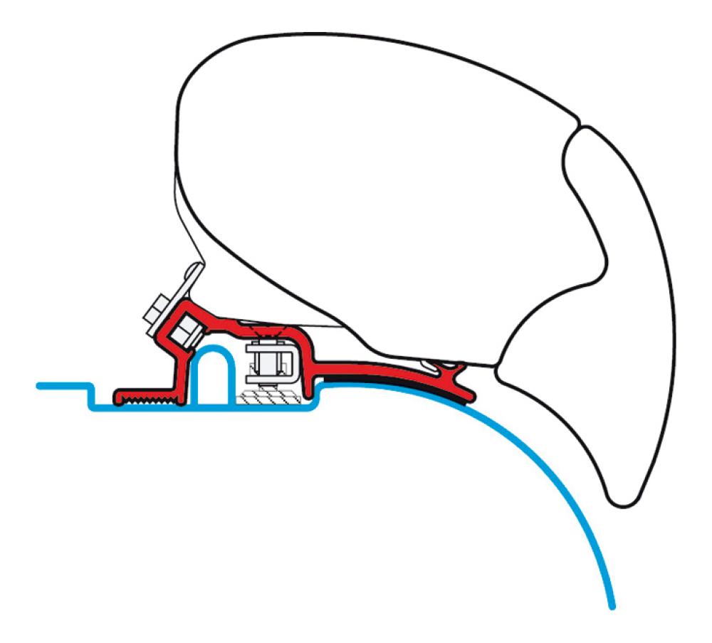 Feste markise F65S Kit Ducato/Jumper/Boxer 2 pcs