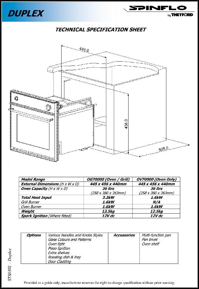 Stekeovn Spinflo Duplex m/grill 12 V