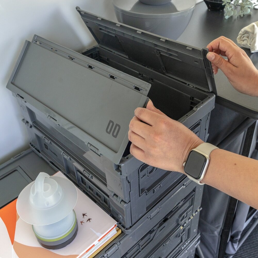 Oppbevaringsboks Bodin Small Mørk grå