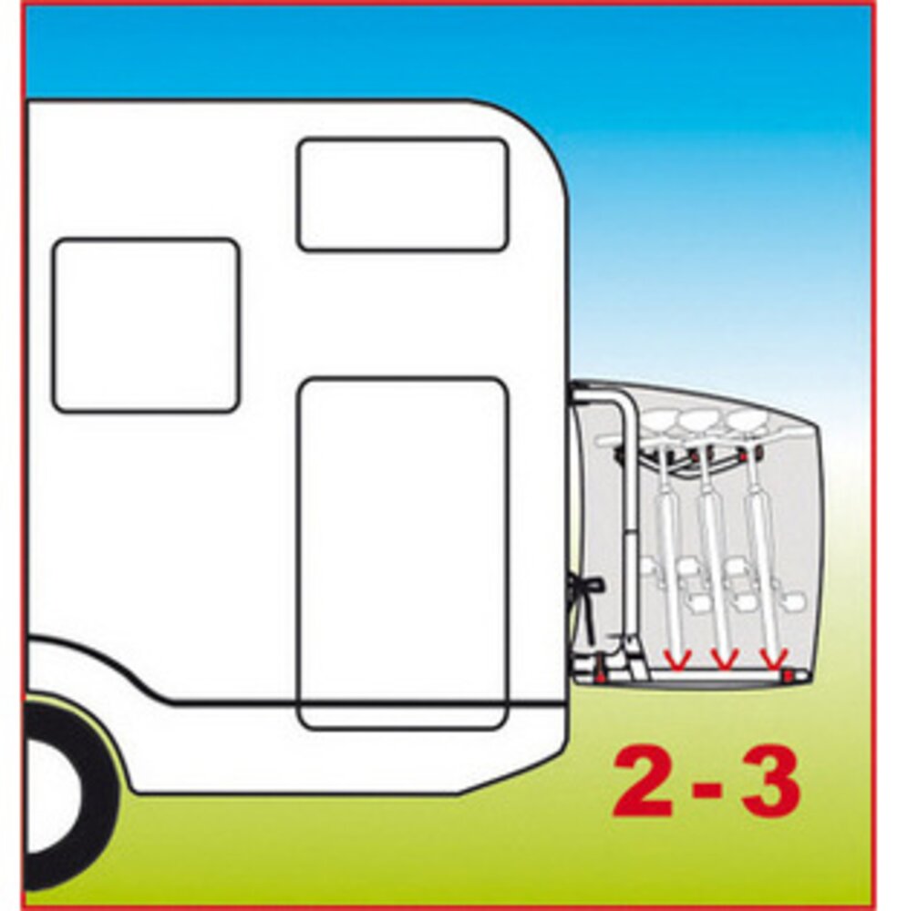 Sykkeltrekk Bike Cover 2-3 sykler Grå