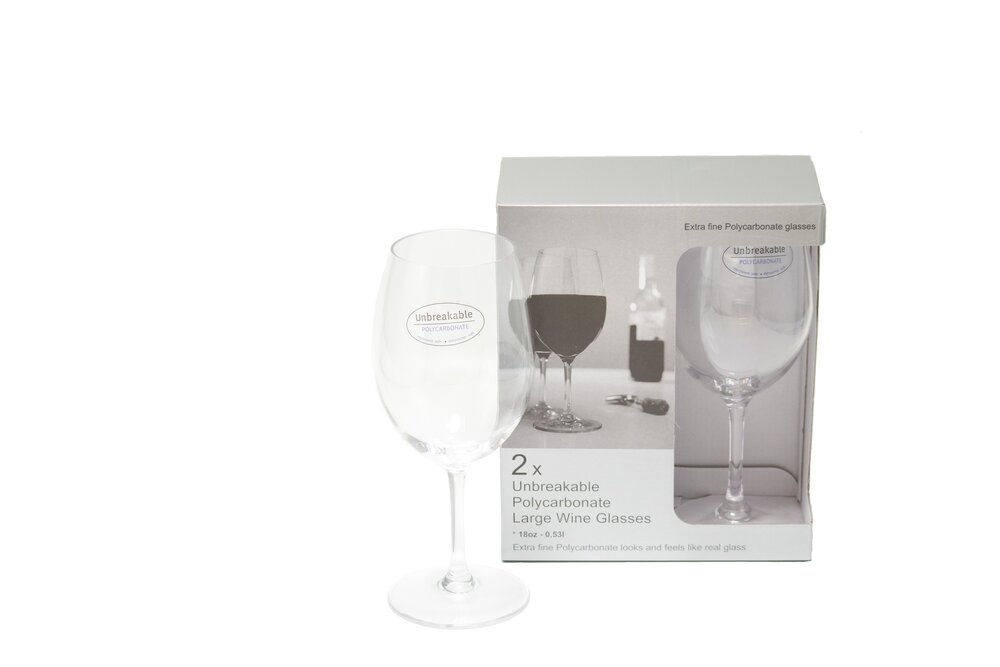 Rødvinsglass 530 ml 2 stk