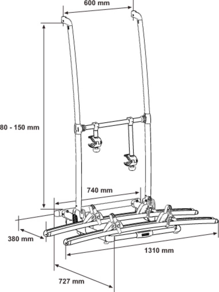 Sykkelstativ Excellent Høy innfestning
