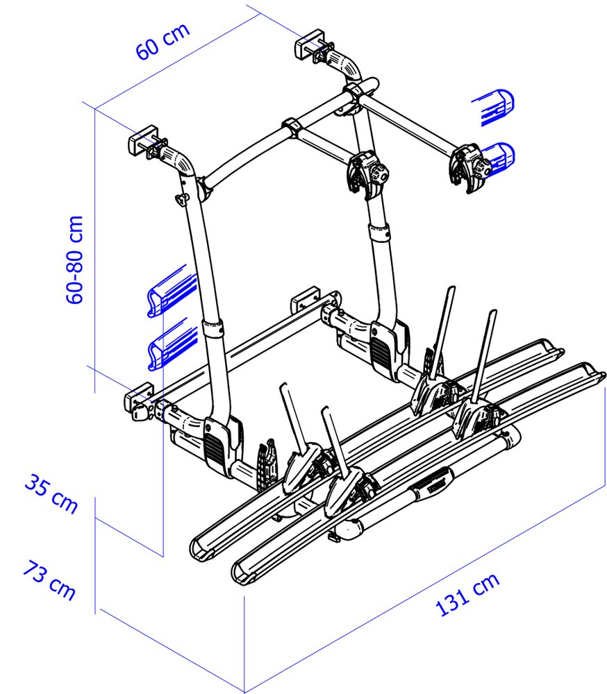 Sykkelstativ Excellent Lav innfestning