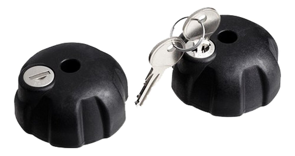 Knob Whit Lock Feste til sykkelstativ 2 stk