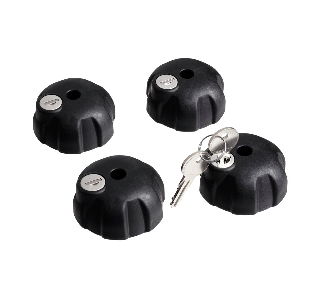 Knob Whit Lock Feste til sykkelstativ 4 stk