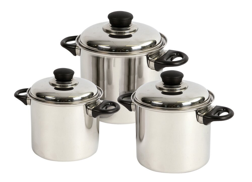 Royal Høy 3 kasseroller m/lokk