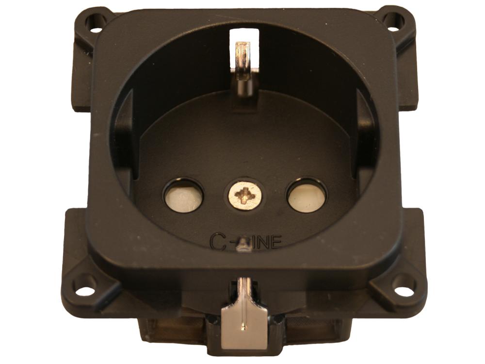 Kontakt 230 V u/ramme Grå C-Line