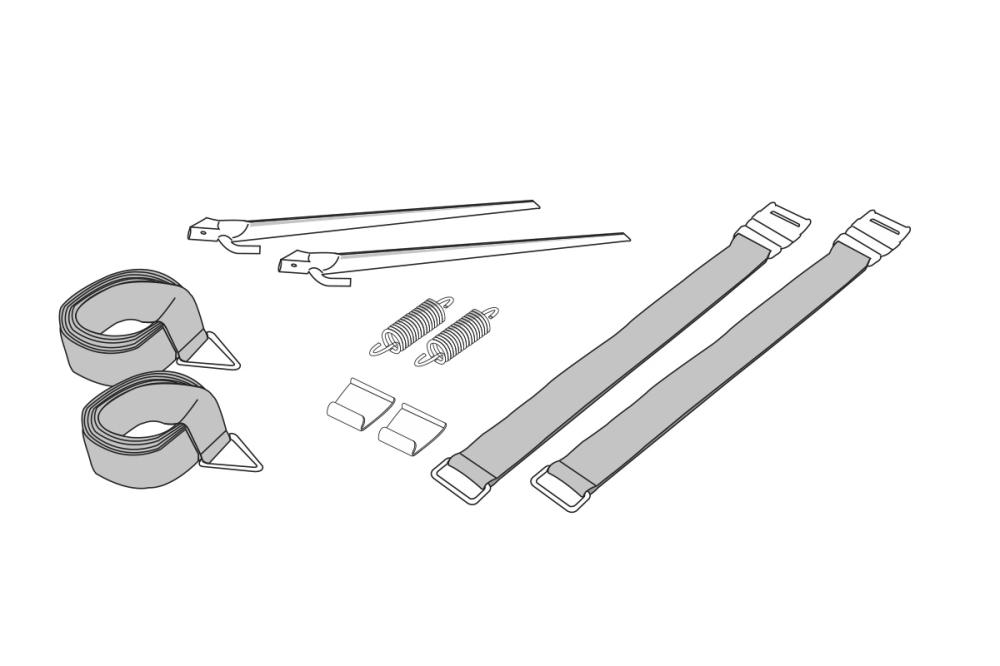 Bardunsett til Fiamma markise gul 2 stk a 3 m