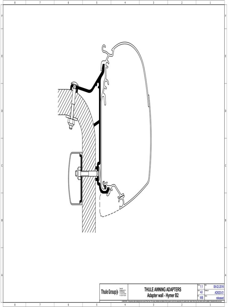 Adapter Omnistor Hymer B2 Van 5,5 m