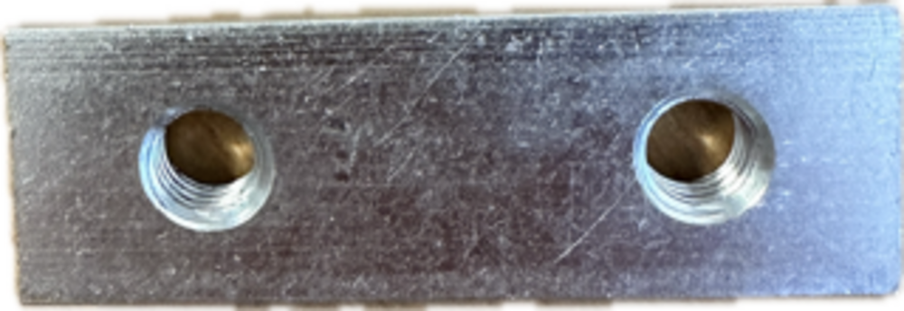 Reservedel Bjorli. Skive profil 2 hull M5