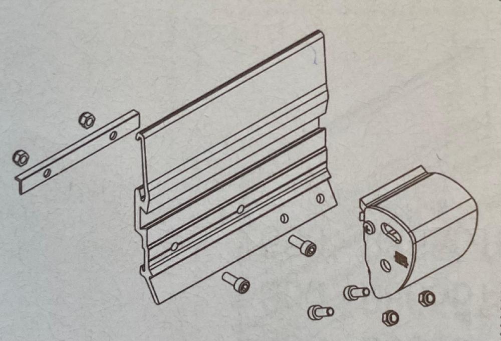 Reservedel markise Left case inner bracket F45 L