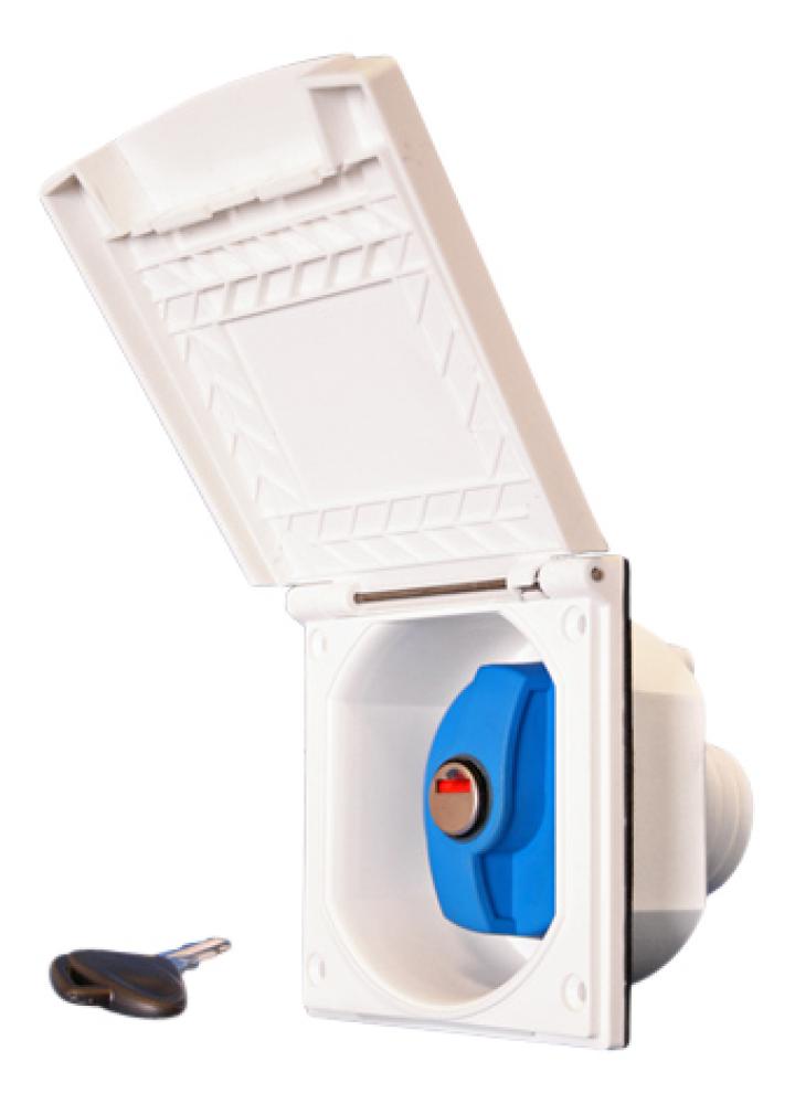 Inntak vann med lås og deksel