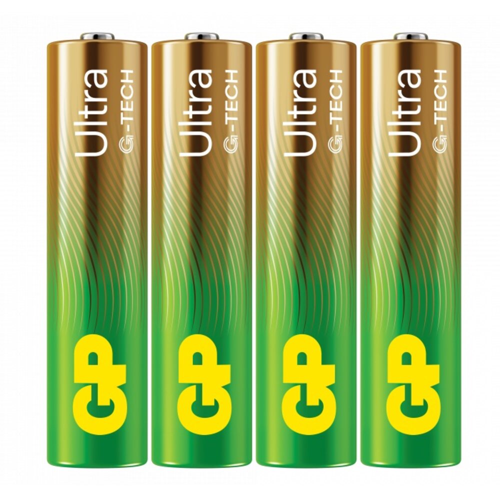 Husholdningsbatteri GP Ultra Alkaline AAA 4 stk